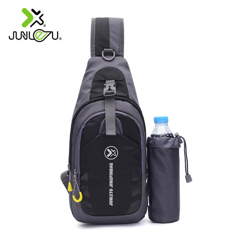 Mannen Kleine Cyclus Sling Bag Anti Diefstal Borst Tas Schouder Cross Body Bags Mini Outdoor Sport Reizen Water Fles Houder handtas: Black