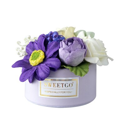 Bakken winkel etalage Bloem winkel etalage kunstbloem mand taart decoratie Bruiloft dessert tafel rekwisieten thuis: Deep Sapphire