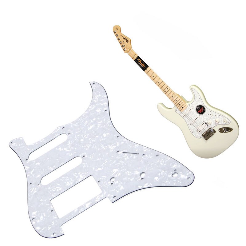 X5QF Elektrische Gitaar Slagplaat 3-Ply Anti-Scratch Plaat Voor Fd St S-S-Dubbele Onderdelen witte Parel