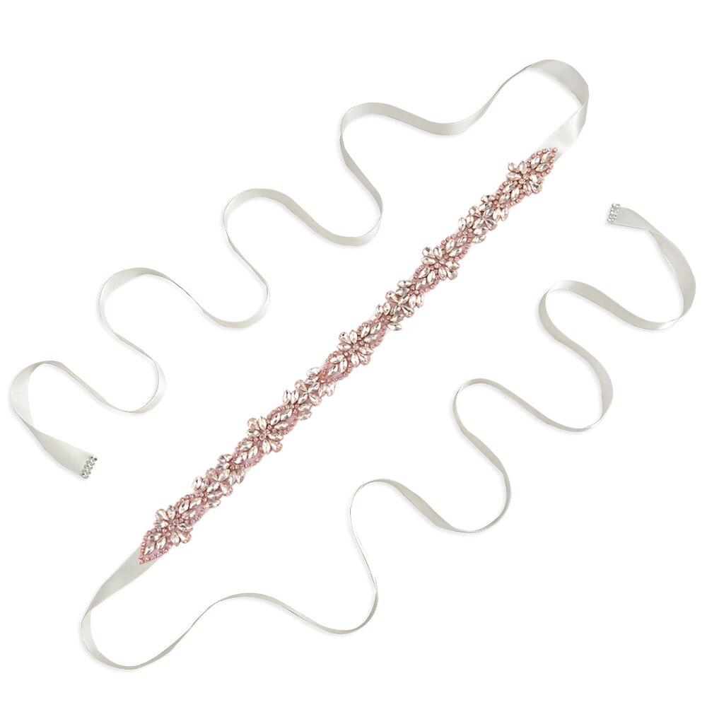 TRiXY S429 różbyć winnym złoto dżetów pas pas ślubny diament szarfa pasek robić sukni ślubnej kość słoniowa aplikacja ślubna na akcesoria ślubne: poza biały