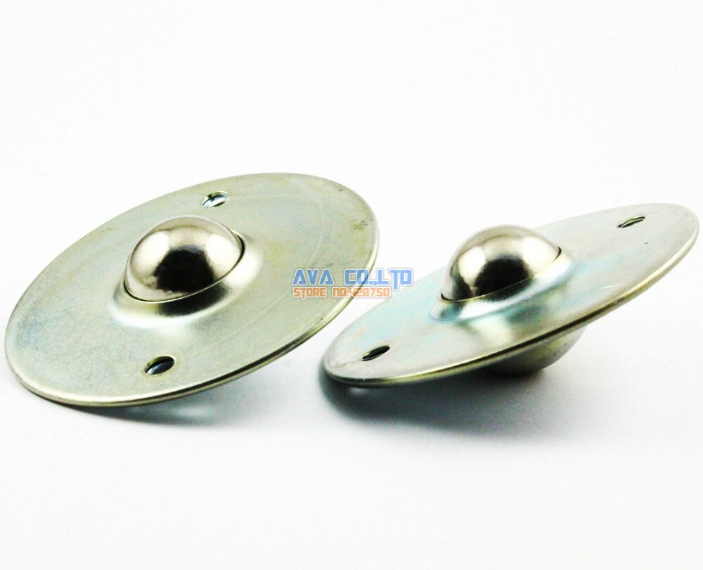 2 Pieces Flange Mount 1" Ball Transfer Bearing Unit Conveyor Roller Wheel