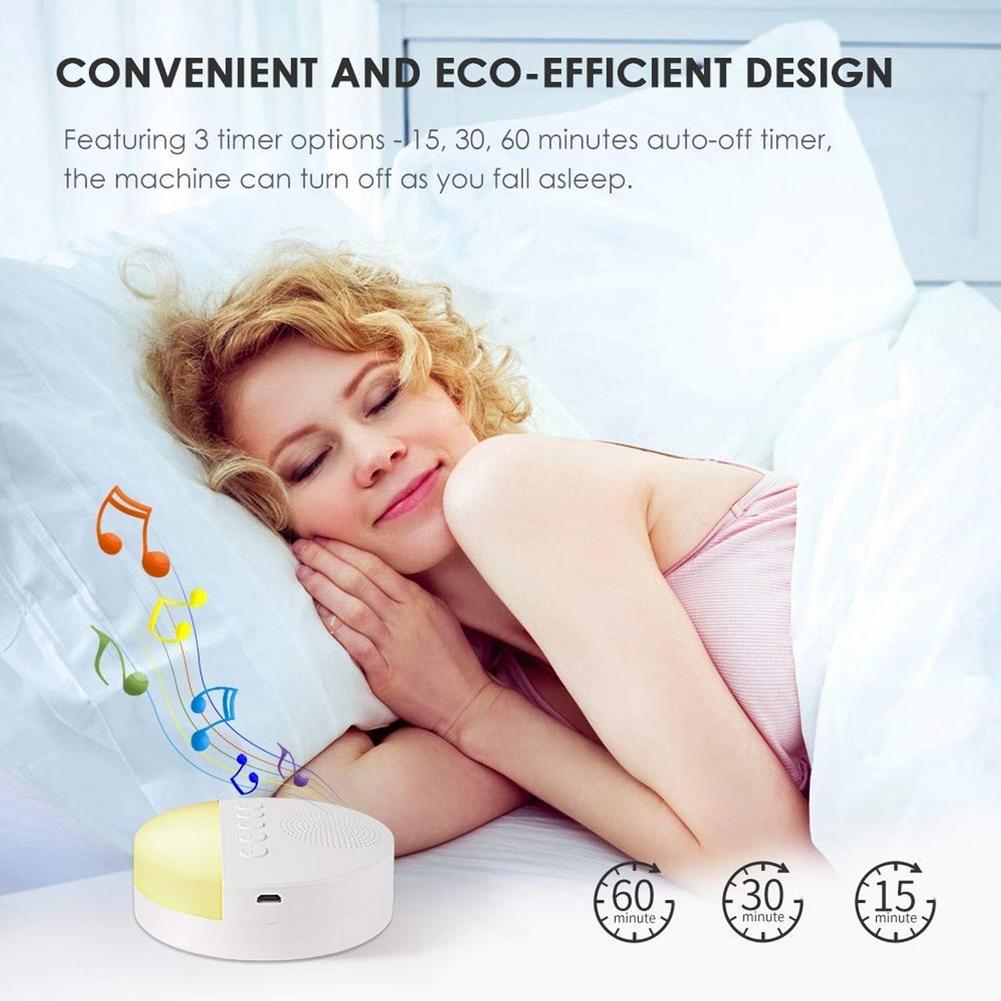 Baby Schlafen Entspannung Weiß Lärm Maschine Mit Nachtlicht Timer & Speicher Funktion Schlaf Klang Maschine
