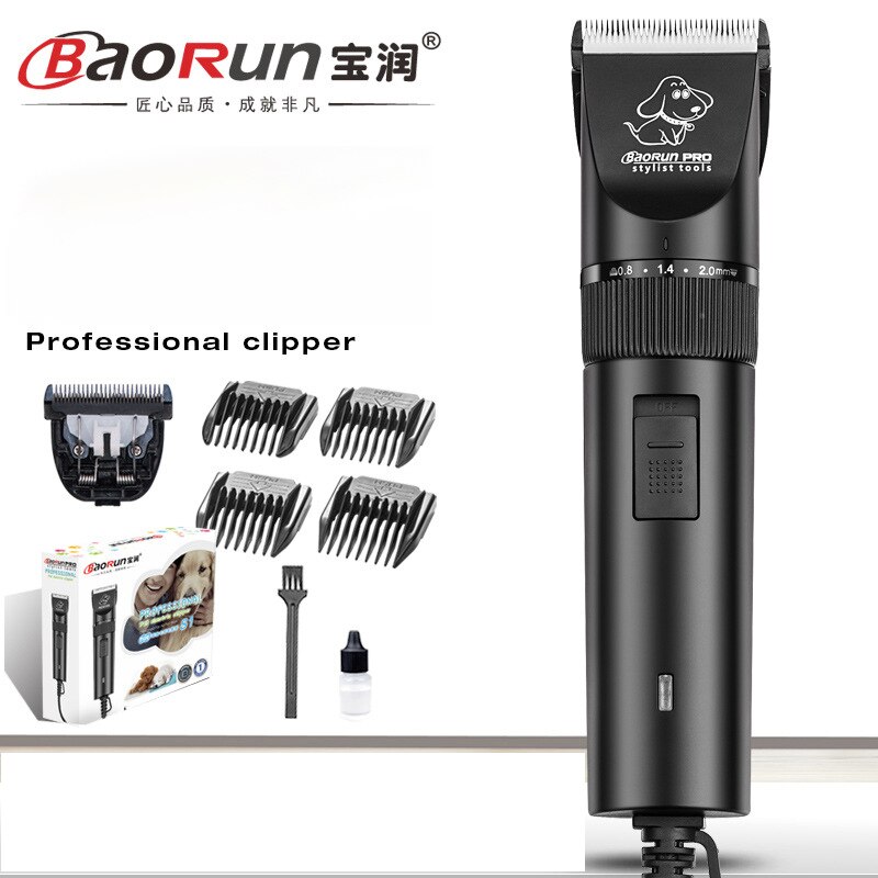 Cortadora de pelo eléctrica para perros y gatos, conjunto de afeitadora de aseo, máquina de corte de pelo para mascotas + cabezal de repuesto, 110-240V AC: S1 Device add 1blade