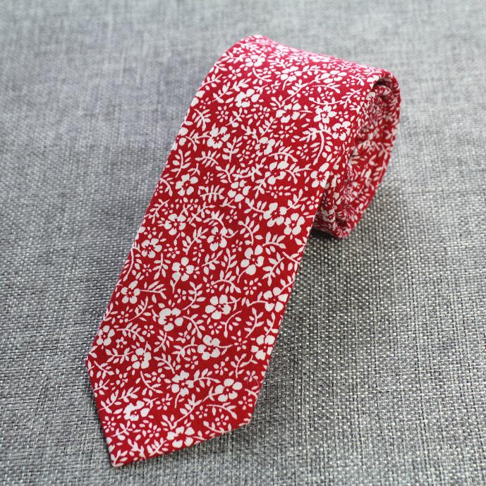 RBOCOTT 6cm Cotton Ties Floral Ties Mens Necktie Casual Suit Wedding Skinny Neck Tie Party Slim Tie Gravatas: 12