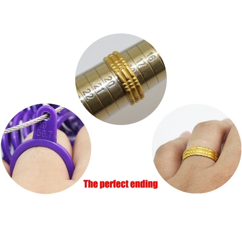 Ring Size Stick Finger Gauge Ring Sizer Measuring Jewelry Tool Ring Meter for Measure Ring Women & men Ring size measuring tool