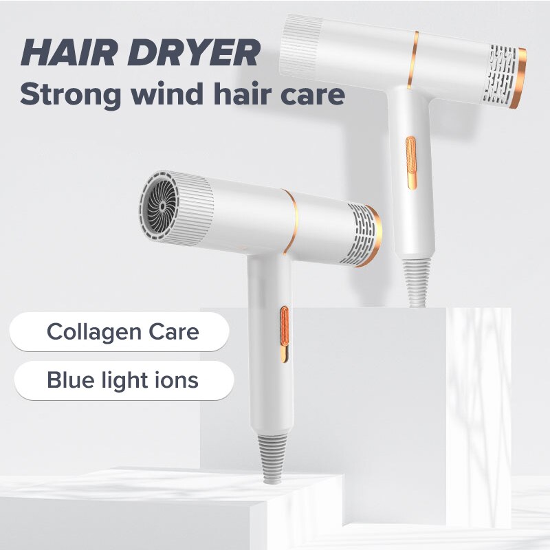 Mini sèche-cheveux pliable Portable, nano Ion eau, soins capillaires professionnels, séchage rapide à domicile, outil de coiffure