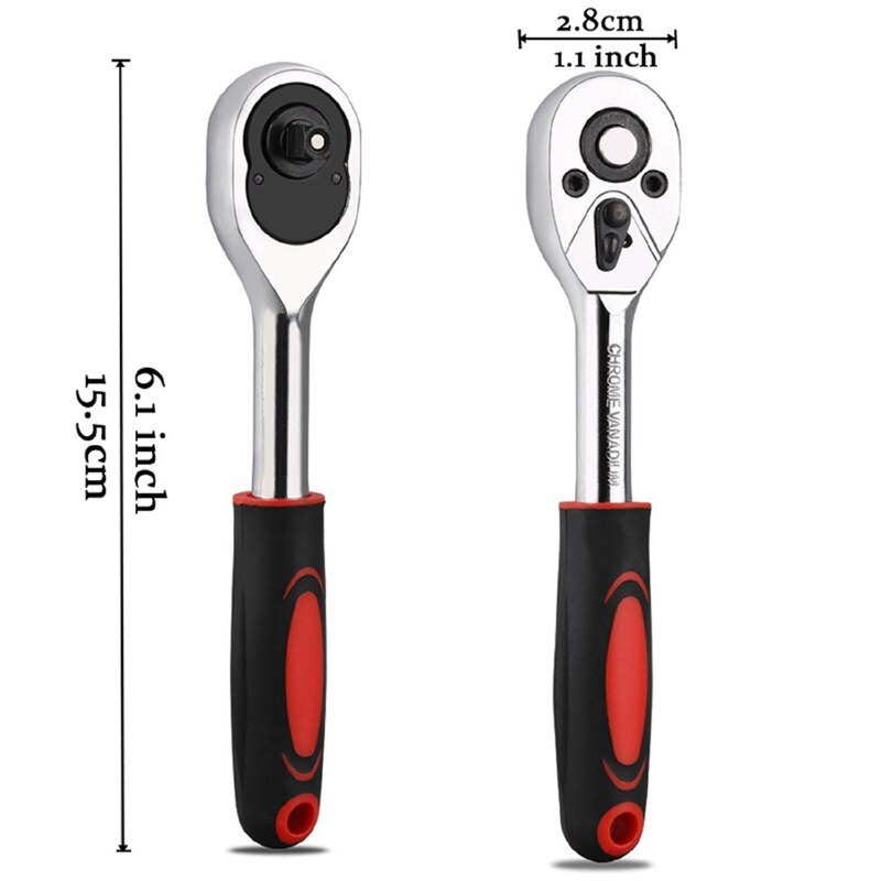 53pcs1/4-Inch Drive Socket Set, 53pcs1/4-Inch Car Repair Tool Ratchet Wrench Drive Socket Set Socket Wrench Set