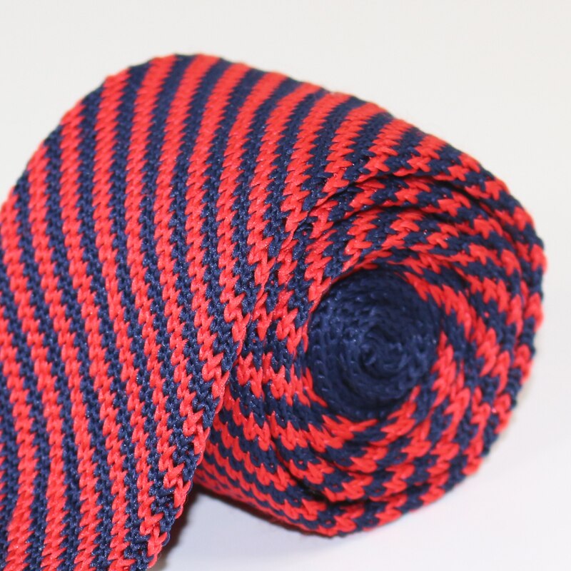 Newest Striped Knitted Mens ties Polyester Knit necktie for men Party Business Brand Handmade Neck Tie
