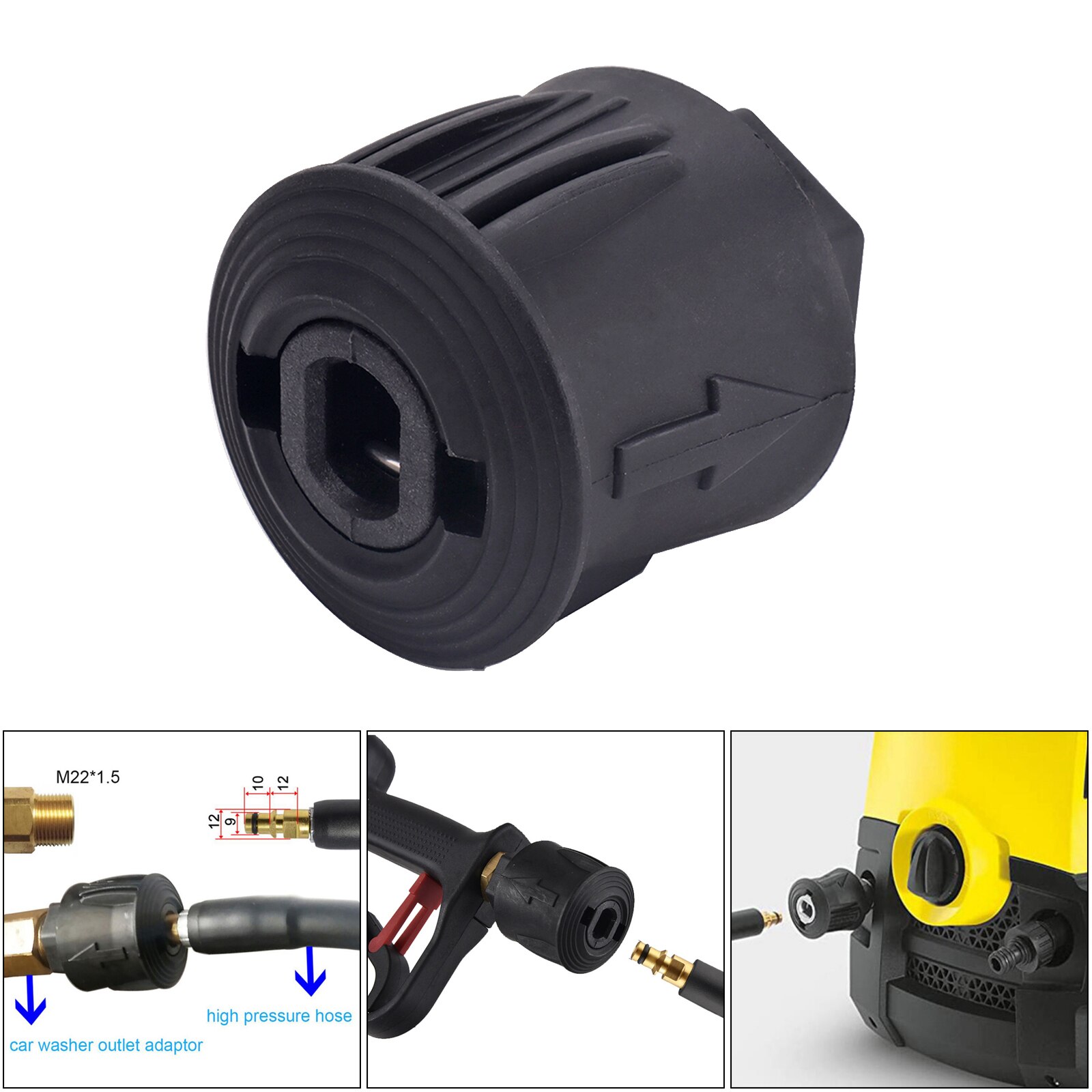 Pressure Washer Outlet Hose Connector Converter for K Water Cleaning Hose