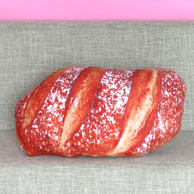 3D Simulation Bread Pillow Cushion Soft Butter Bread Shape Plush Pillows For Sofa Chair Children Birthday Home Decor Pillow: Red-bread / 100cm