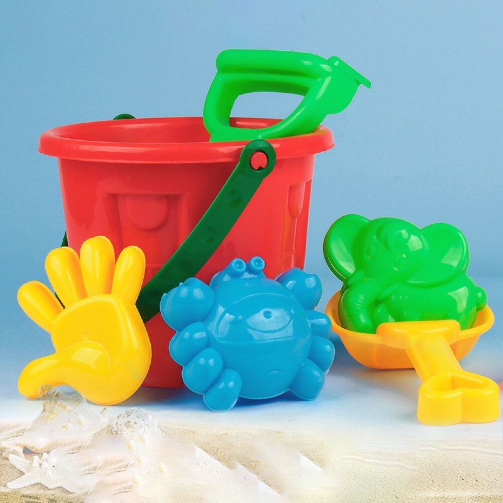 7 pièces été enfants enfants bébé seau pelle râteau moule jeu de plein air plage sable jouer ensemble de jouets jeu d'eau