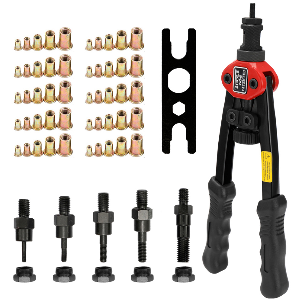 100pcs Rivet Nut +Hand Threaded Rivet Nuts Gun BT6... – Grandado