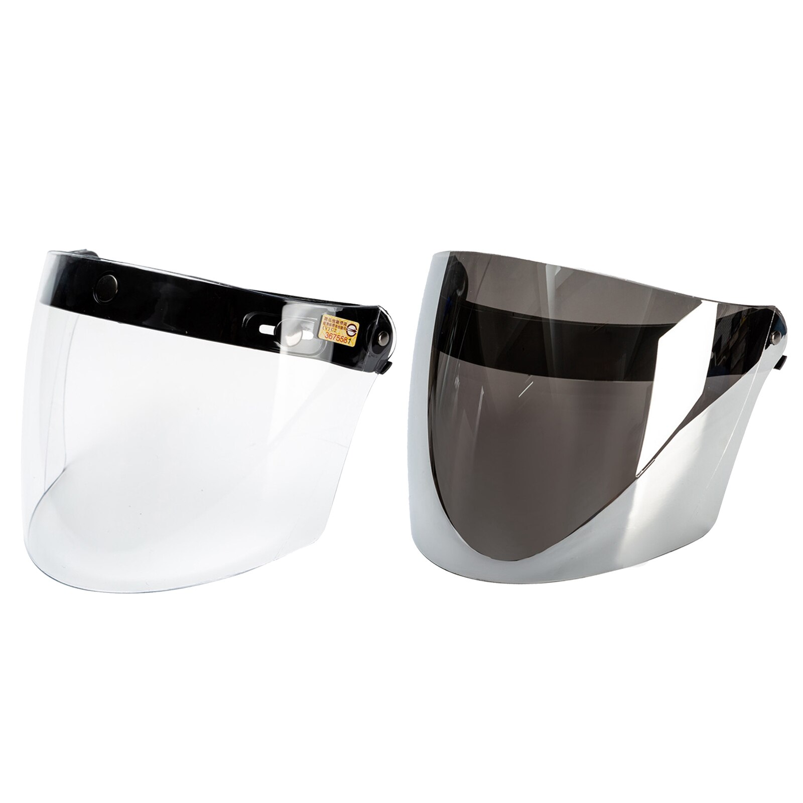 Standard 3-Snap Full Face Flip Up Wind Shield Lens, Easy to Install