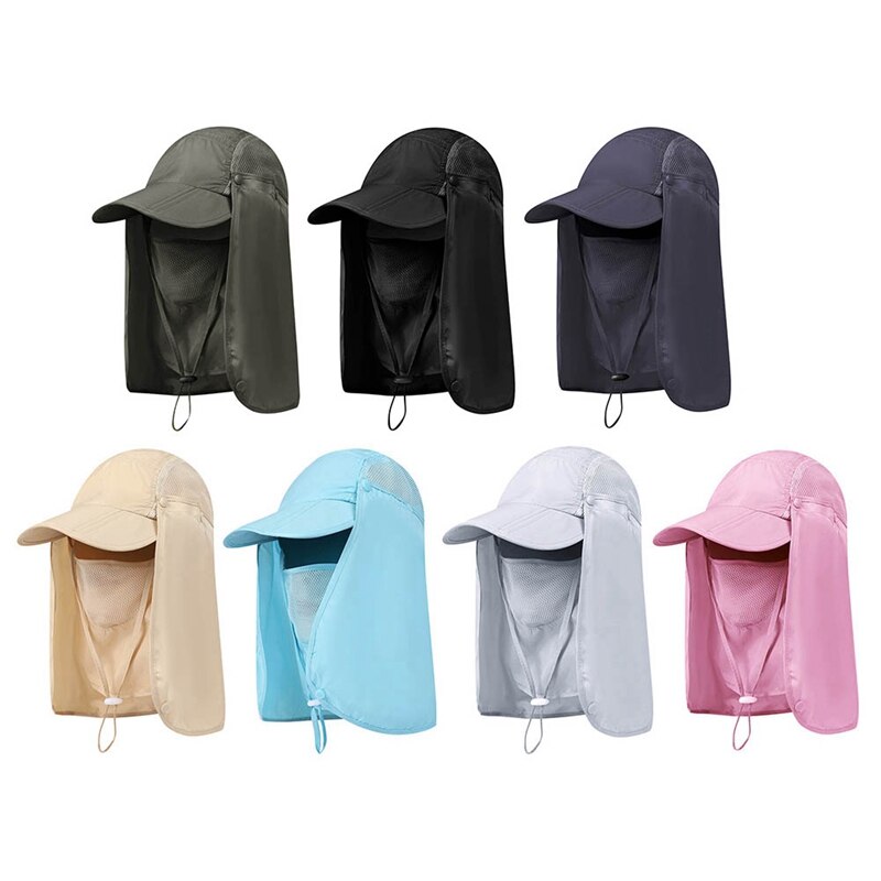 Utendørs sykling maske cap anti-uv vindtett sport visir caps sommer nakke uv beskyttelse casual baseball hatter kvinner menn balaclava