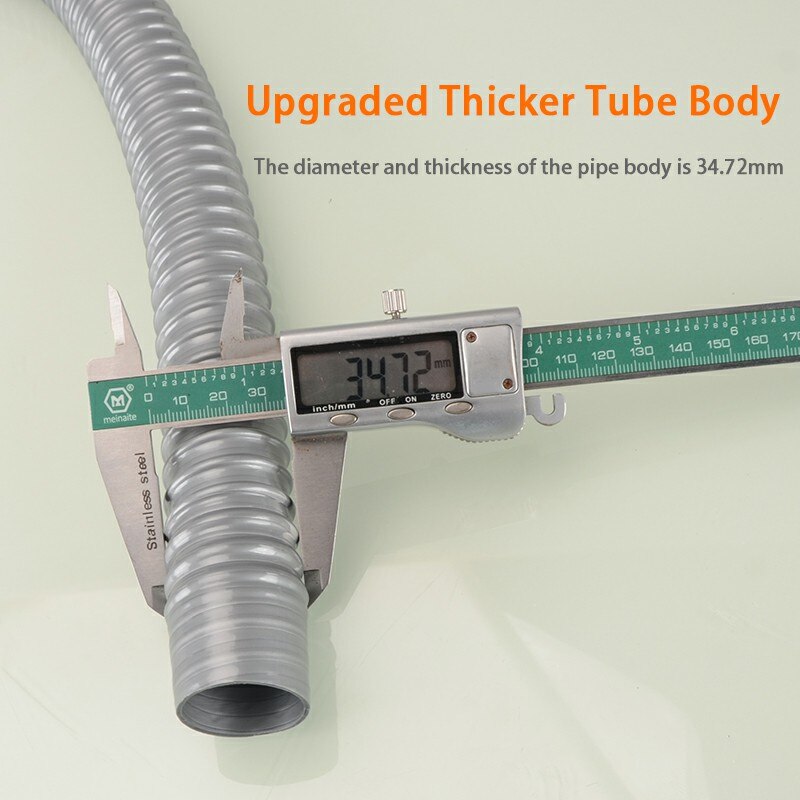 Tubería de drenaje Universal para lavabo, 0,3-2M, diámetro interno de 32MM, extensión, espesa, manguera de repuesto Flexible, pajitas, piezas duraderas