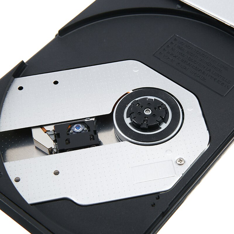 Reproductor de DVD externo Delgado USB 2,0, grabador de CD RW, Unidad óptica, grabador de CD-RW para ordenador portátil