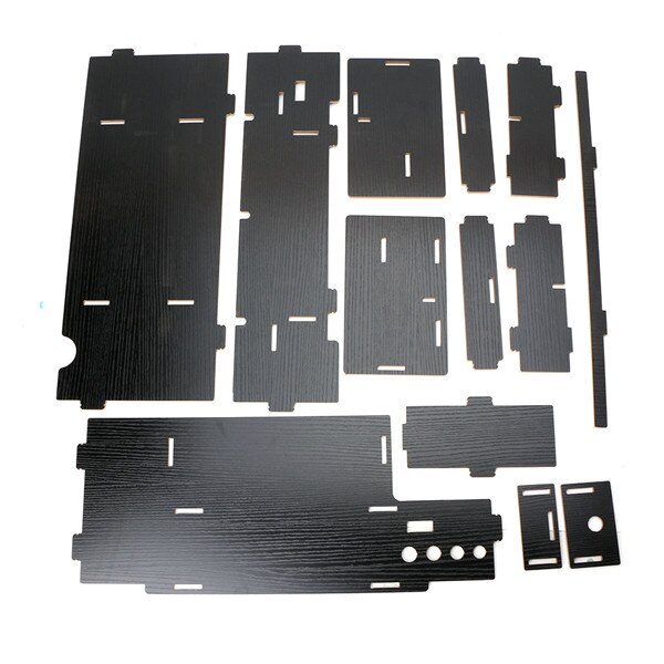 Træ desktop skærm riser tv stativholder over tastatur skrivebord arrangør lagerplads til computer bærbar computer: Default Title