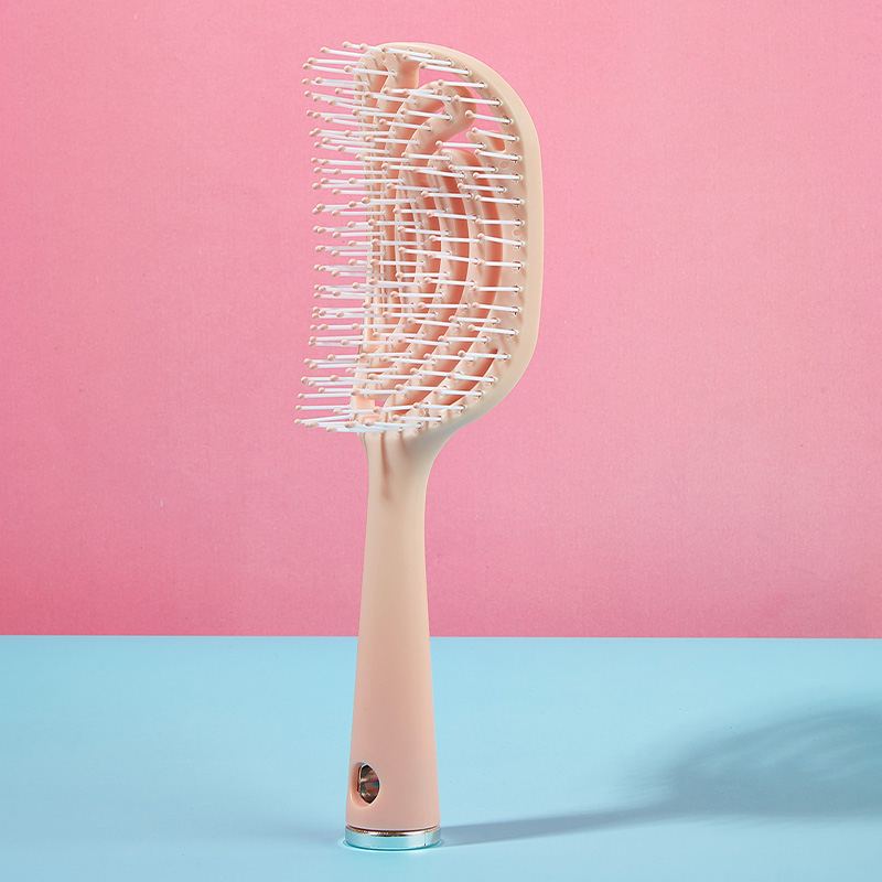 Peigne de Massage du cuir chevelu, brosse à cheveux antistatique, humide, sec, bouclé, démêlant, en Nylon, outils de coiffure pour Salon de coiffure pour femmes et hommes