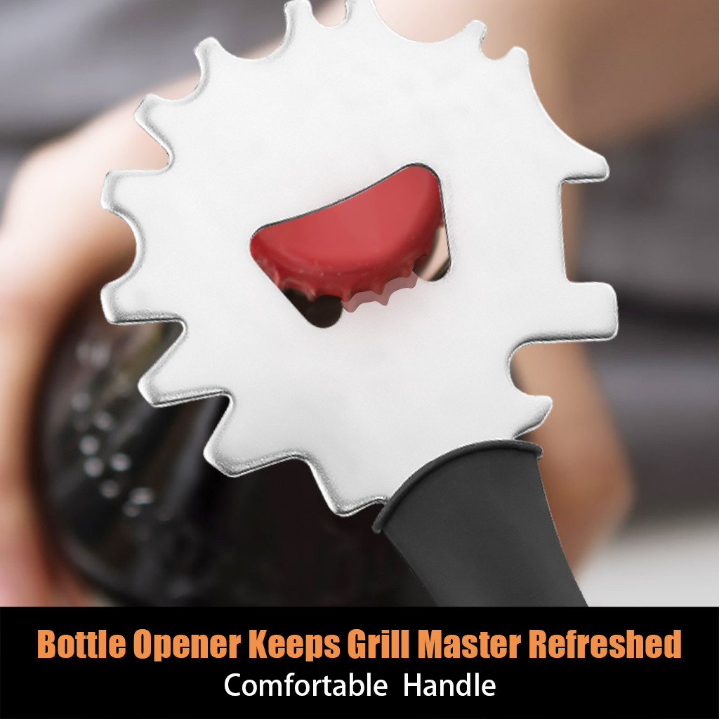 Stainless Steel Grill Scraper Tools BBQ Grill Scraper for Cleaning Smoker Oven Racks BBQ Accessories Blade Cleaning Tools @B22