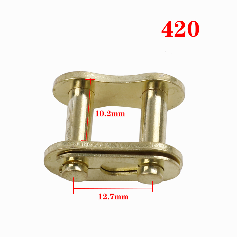 1 Uds. Eslabón de cadena primario/dorado 530/520/420/428/T8F/25H hebilla de bloqueo de cadena para 49CC Mini Moto Dirt Bike motocicleta ATV Scooter: Morado