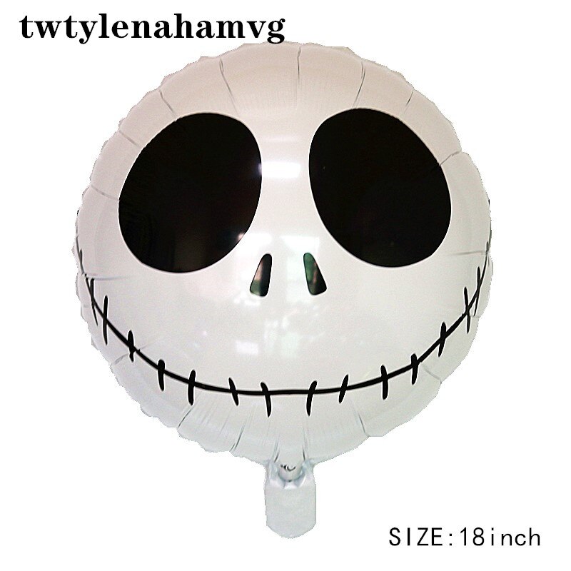 Couleur Mini taille Halloween dessin animé modèle 18 pouces rond feuille d'aluminium ballon préféré des enfants fête décoration jouet