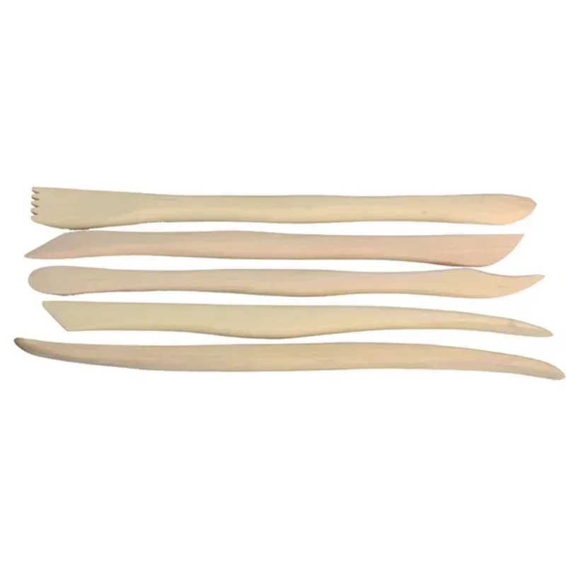 Trä lera skulptur kniv keramik slipa modellering verktyg set 10 st trä kniv bra