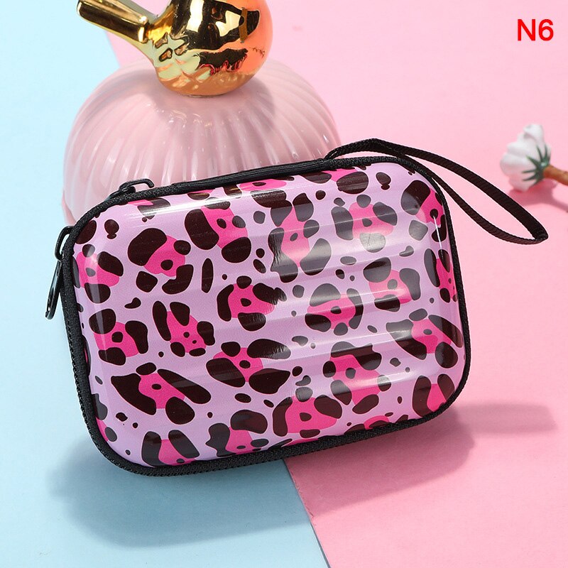 1PC Luggage Model Square Tin Iron Box / Mini Pouch / Key Purse / Pencil Case/steel Box/coin Storage Bag/headset Bag: 6