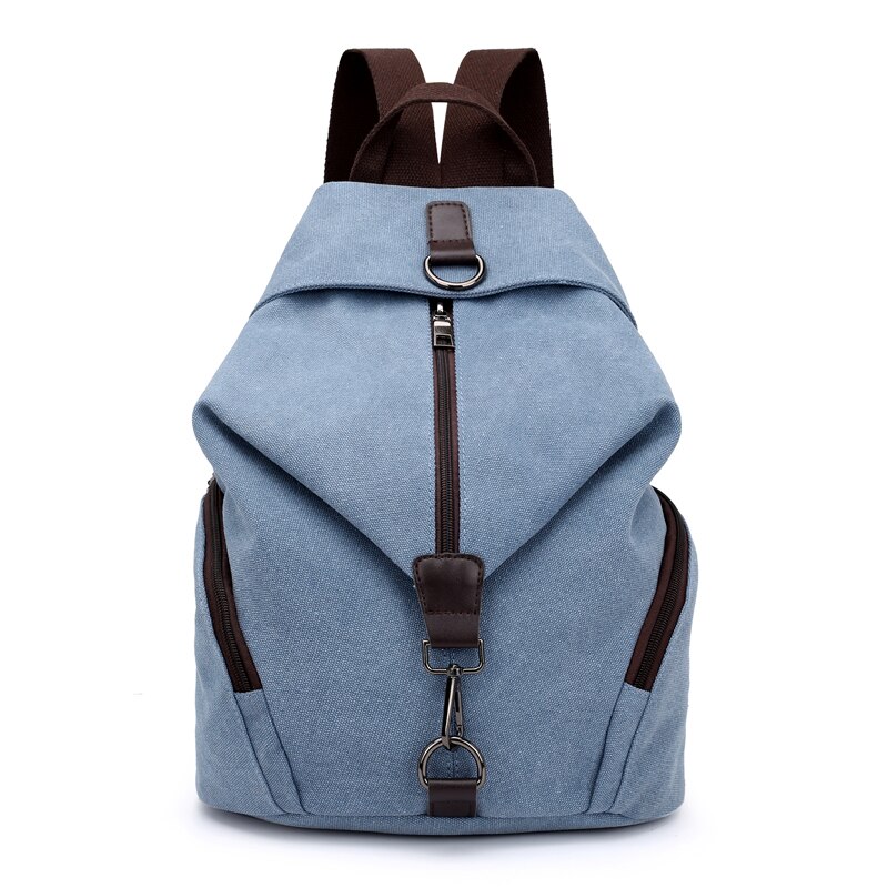 KMFFLY marka kobiety plecak płócienny styl Preppy szkoła dama dziewczyna student szkolna torba na laptop najwyższej jakości płótnie Mochila Bolsas2020: szary-niebieski