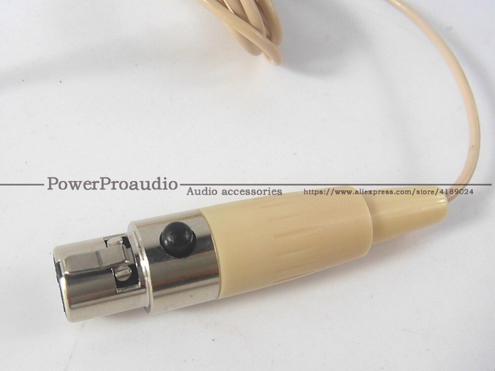 Condenser Headworn Headset Microphone with Mini 4 Pin XLR TA4F Connector for Shure Wireless Body-Pack Transmitter