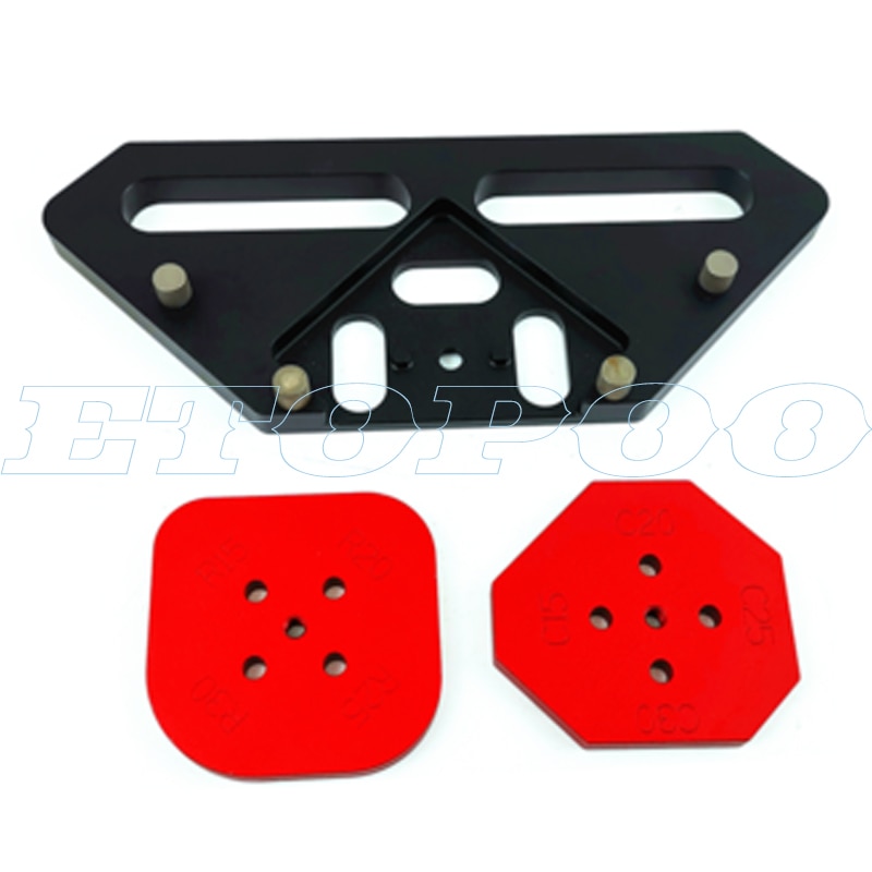 Multifunction Wood Panel Radius Quick-Jig Round Corner Jig Templates R5-R30 T5-T30 Router Table Bits Jig Corner Templates Kit: KTR1