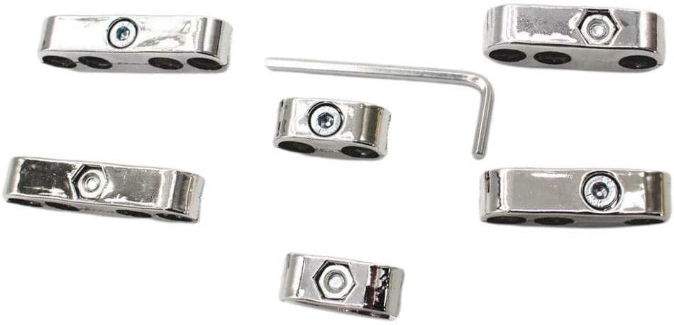 Coche cromo chispa cable con enchufe divisor 7mm 8mm Universal para Ford Chevy