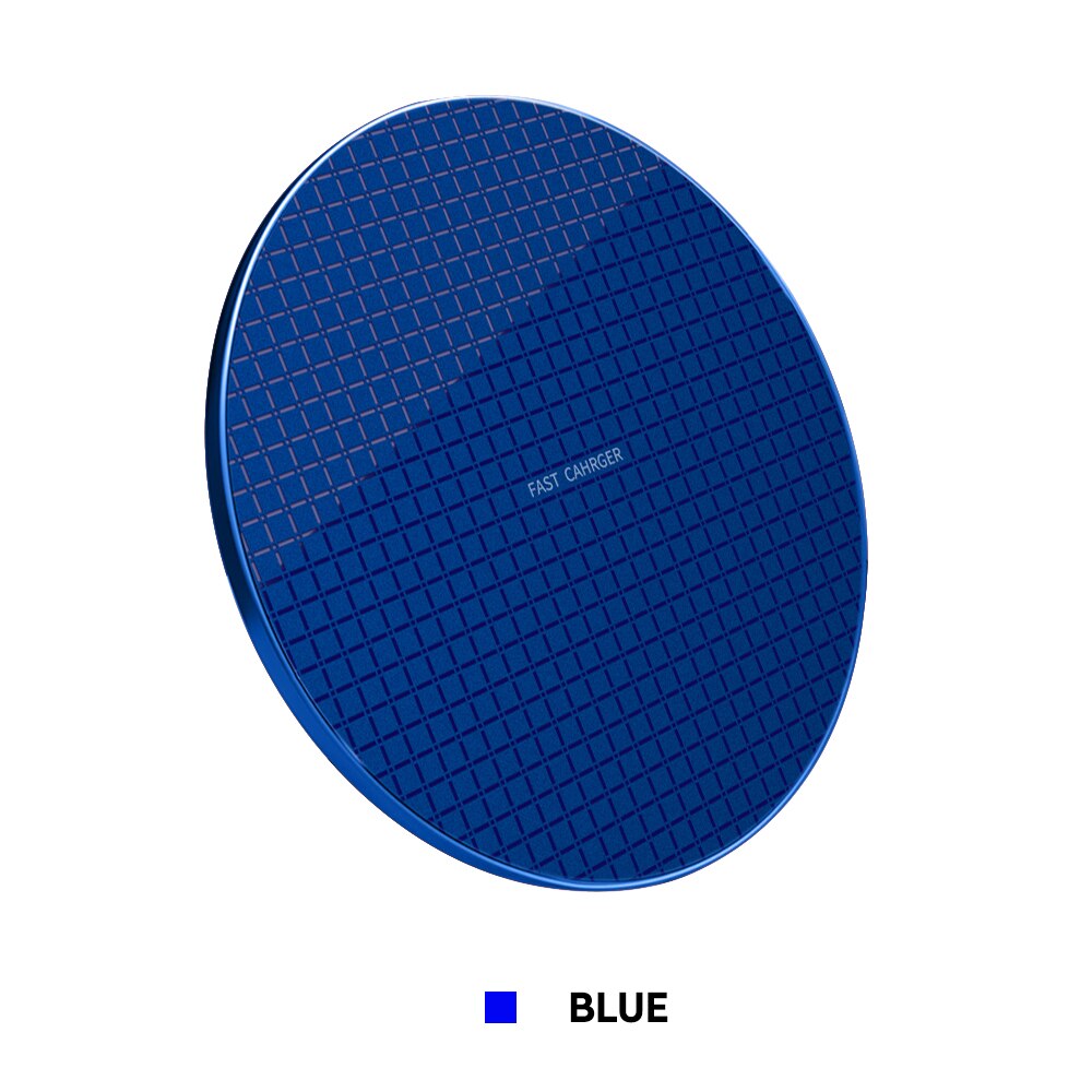 10w qi-schnellladegeräte für iphone 12 pro max, 11 pro, xr, xs max, samsung, huawei, xiaomi und oppo – induktives schnellladen: Blau