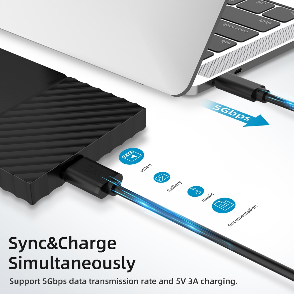 USB 3,1 Typ-C zu USB 3,0 Micro B Kabel Stecker Für HDD Externe Festplatte Smartphone MacBook PC datum Transfer Kabel