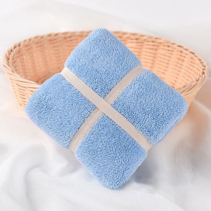 Giantex Mikrofaser Gesicht Handtuch Super Saugfähigen Schlecht Handtücher Für Erwachsene 34x75cm toallas Serviette recznik handdoeken: Skyblue