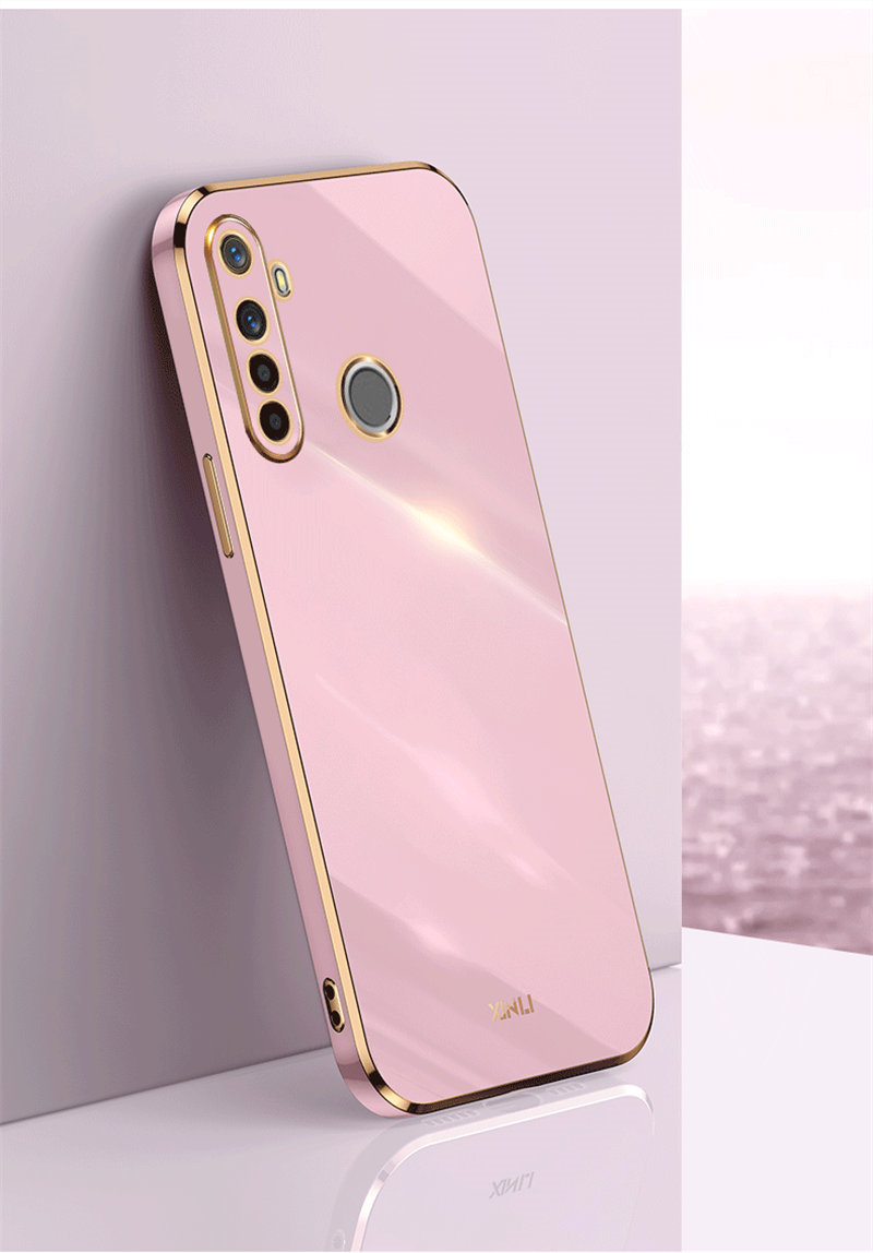 Realme 6i Realme6i RMX2040 Custodia Lucida Placcatura in silicone TPU Paraurti Antiurto Morbida coperchio Posteriore Cassa Del Telefono per Realme 6i Realme6i: Viola / Case & Protezione Dello Schermo