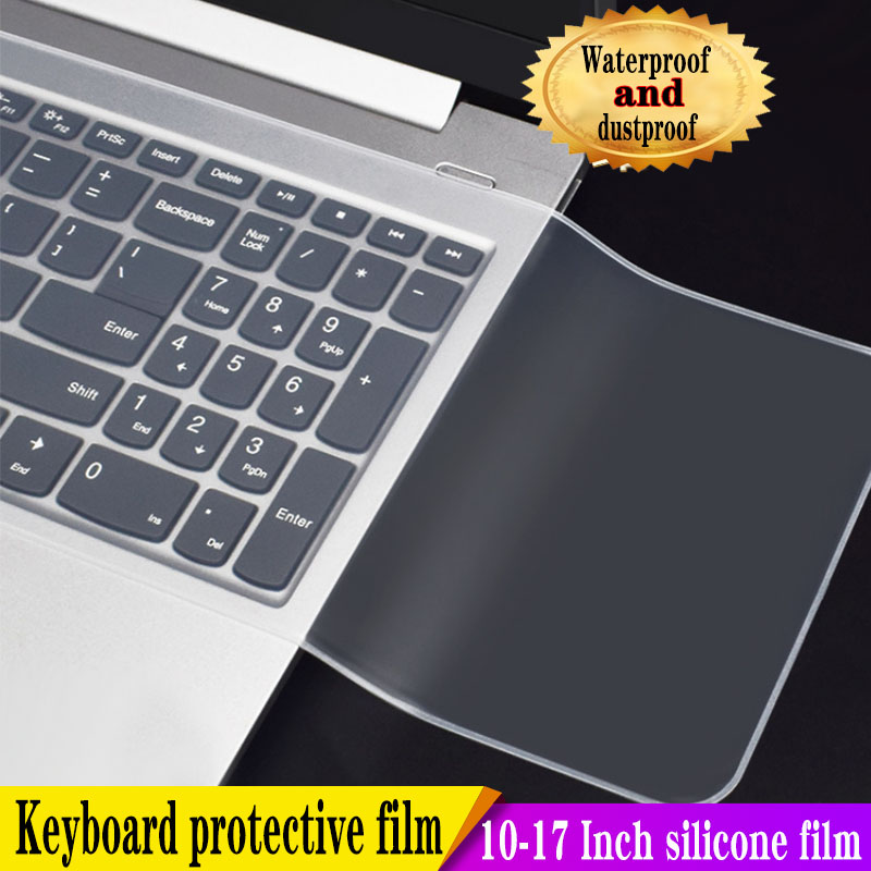 Wasserdichte Laptop-Tastatur-Schutzfolie, 14–15 Zoll Tastaturabdeckung, 15,6 17 10 Notizbuch-Tastaturabdeckung, staubdichte Folie aus Silikon