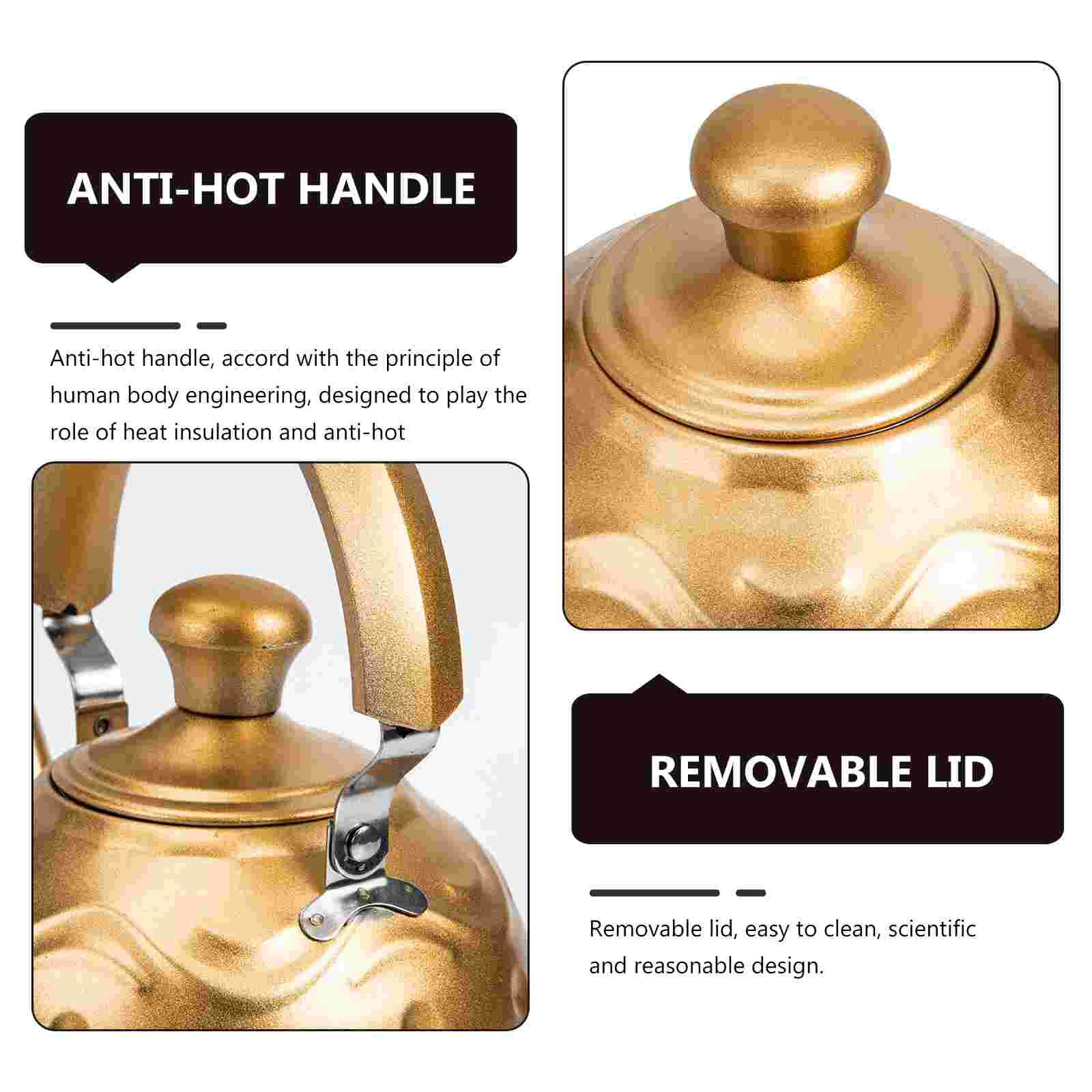Household Stainless Steel Water Kettle Whistling Teakettle Tea Serving Tool