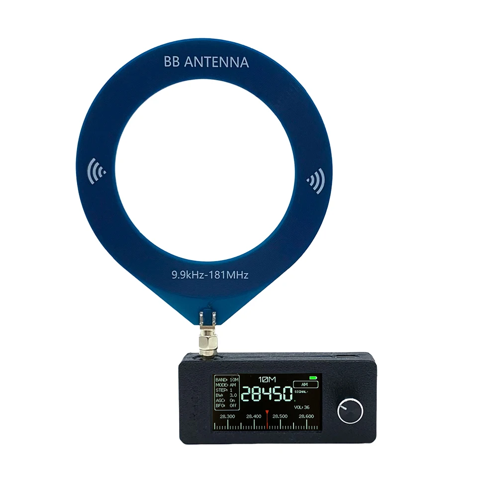 SI4732 0.5-108 mhz Radio portatile LSB USB AM FM Mini radio tascabile Schermo IPS da 1,9 pollici Radio FM/AM Ricevitore radio per tutte le bande: green
