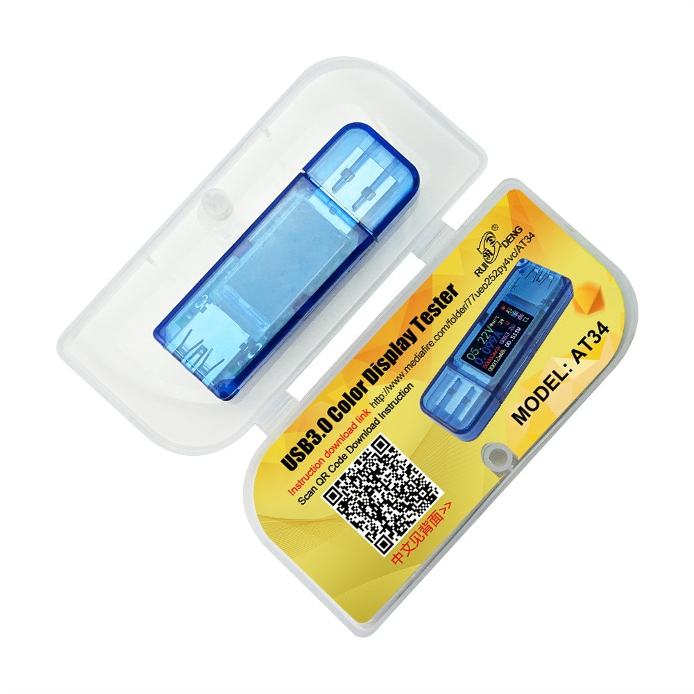 beim34 USB 3.0 farbe LCD Voltmeter amperemeter spannung strom Meter Multimeter batterie ladung Energie Bank USB Tester