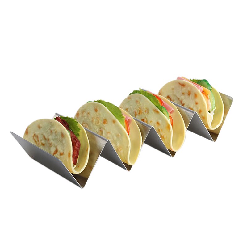 Estante de Burrito de acero inoxidable herramientas de cocina Clip de almacenamiento de panqueques europeos utensilios de cocina de acero inoxidable estante de Burrito