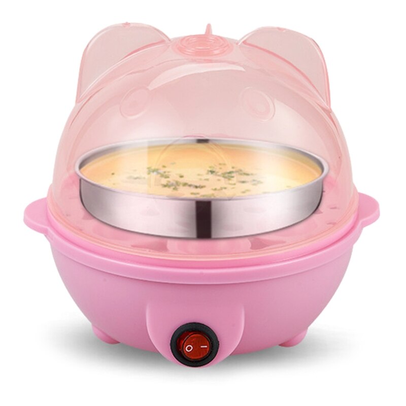 Automatic Egg Boiler 7 Egg Boiler Automatic Shut-Off Egg Cooker Plastic + Stainless Steel Single Layer