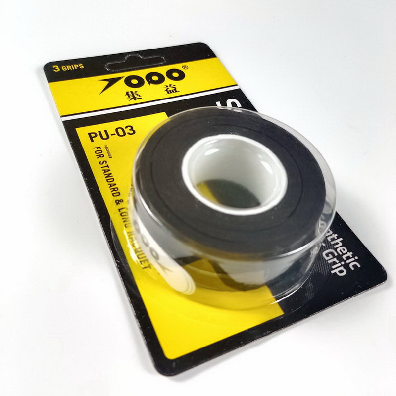 3 stks/pak Anti-slip Sterke Grap Badminton Grip Tennis Overgrip Tape Voor Racket Synthetisch Over Grip padel Accessoires: Black