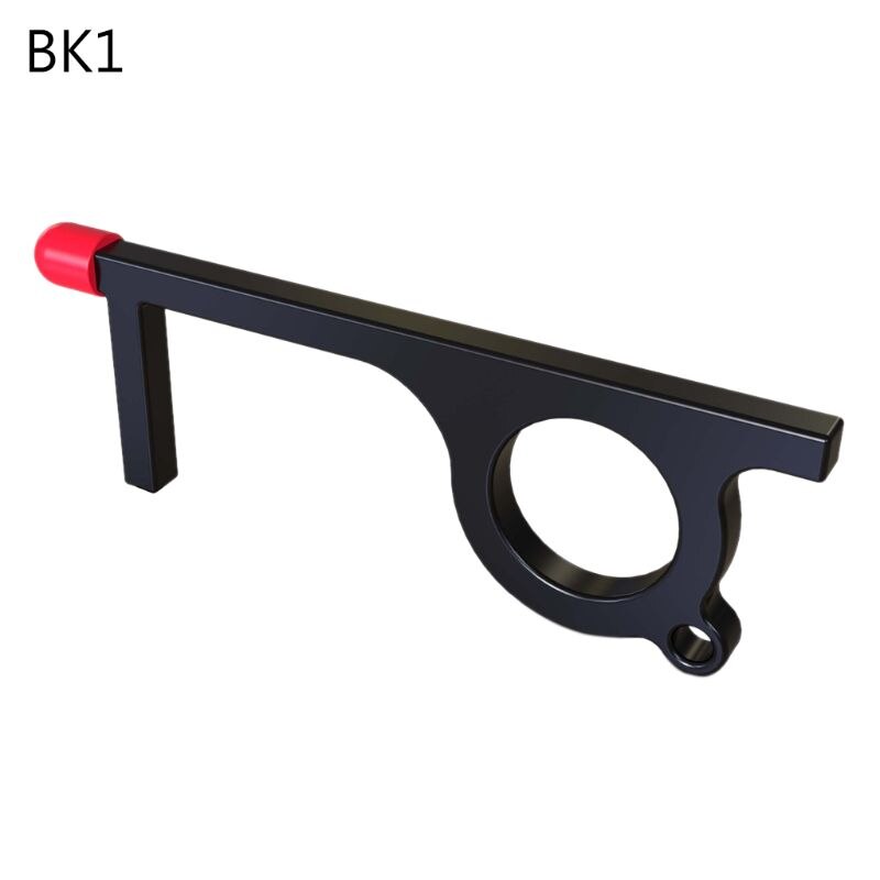 Handmade Door Opener Key Chain No Touch Door Handle Elevator Button Artifact Keychain Avoid Touching Key: 1