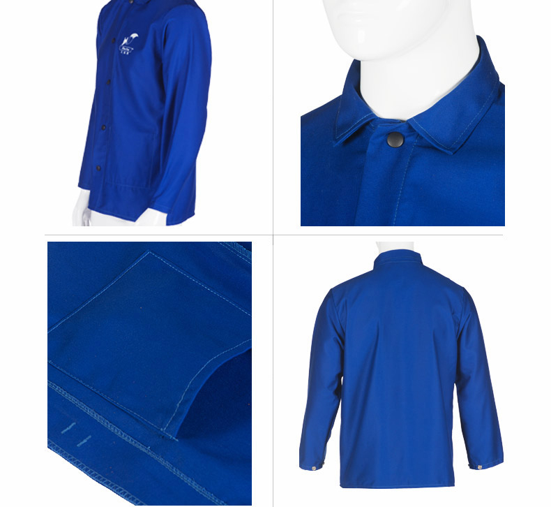 Flame Retardant Welding Clothing FR Cotton Coverall Welding Jackets Fire Proof Cotton Welding Clothes