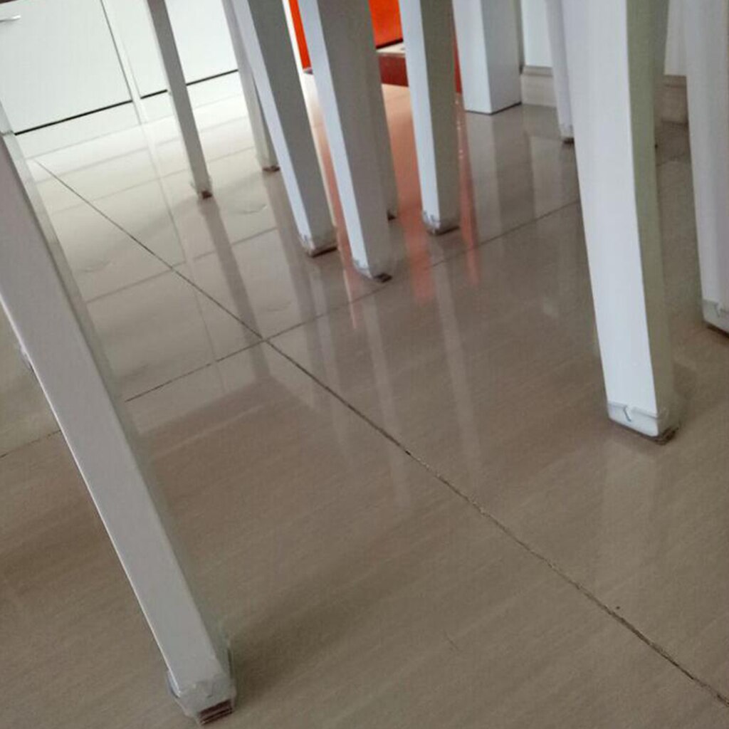 10Pcs Chair Leg Floor Protectors for Chair Legs, Round Silicone Chair Leg Caps Chair Leg Tip, Transparent Clear: Rectangular Leg