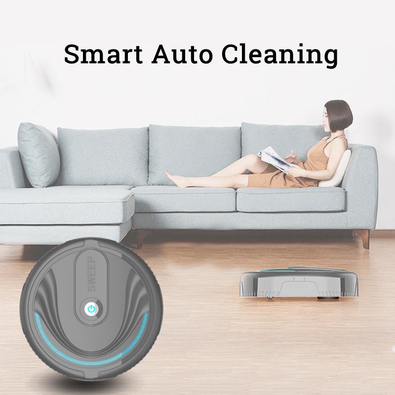 Smart gulv robotrengøringsstøvsuger automatisk usb fejesenger robot fejestøvsugere
