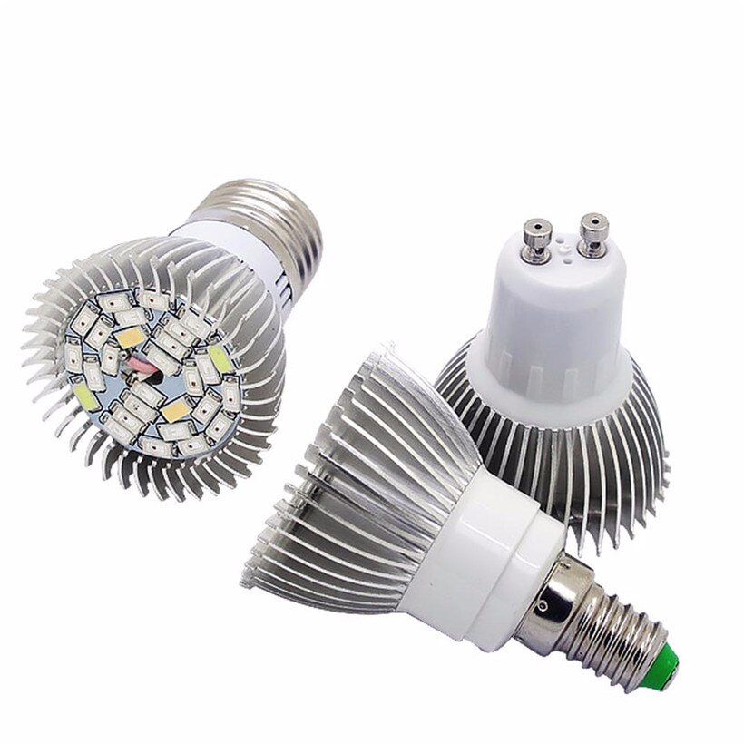 ledet vokse lyspære  e27 e14 gu10 rødblå ledet plantevekstlampe til drivhus hydroponics innendørs plante  ac85-265v