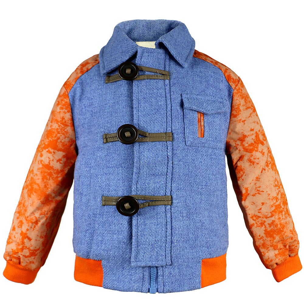 Jongens Pak Dikke Blazer Voor Kinderen Grijs Blazer Pak Soild Blazer Mode Jongen Formele Blazers Jas Jongen Knop Bovenkleding 4C0839: BLUE / 4T