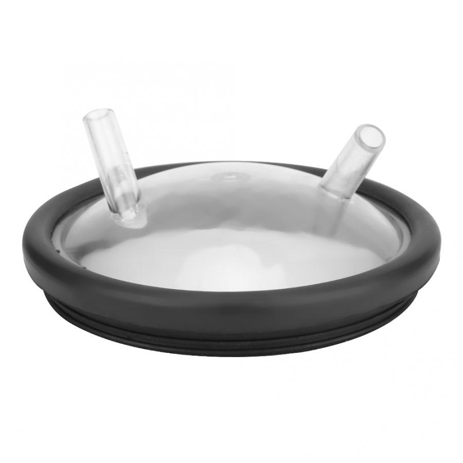 Plastic Transparent Milk Bucket Lid And Gasket For Milking Machine Two Open Lid Buckets with Two exits for Goat Sheep and Cow