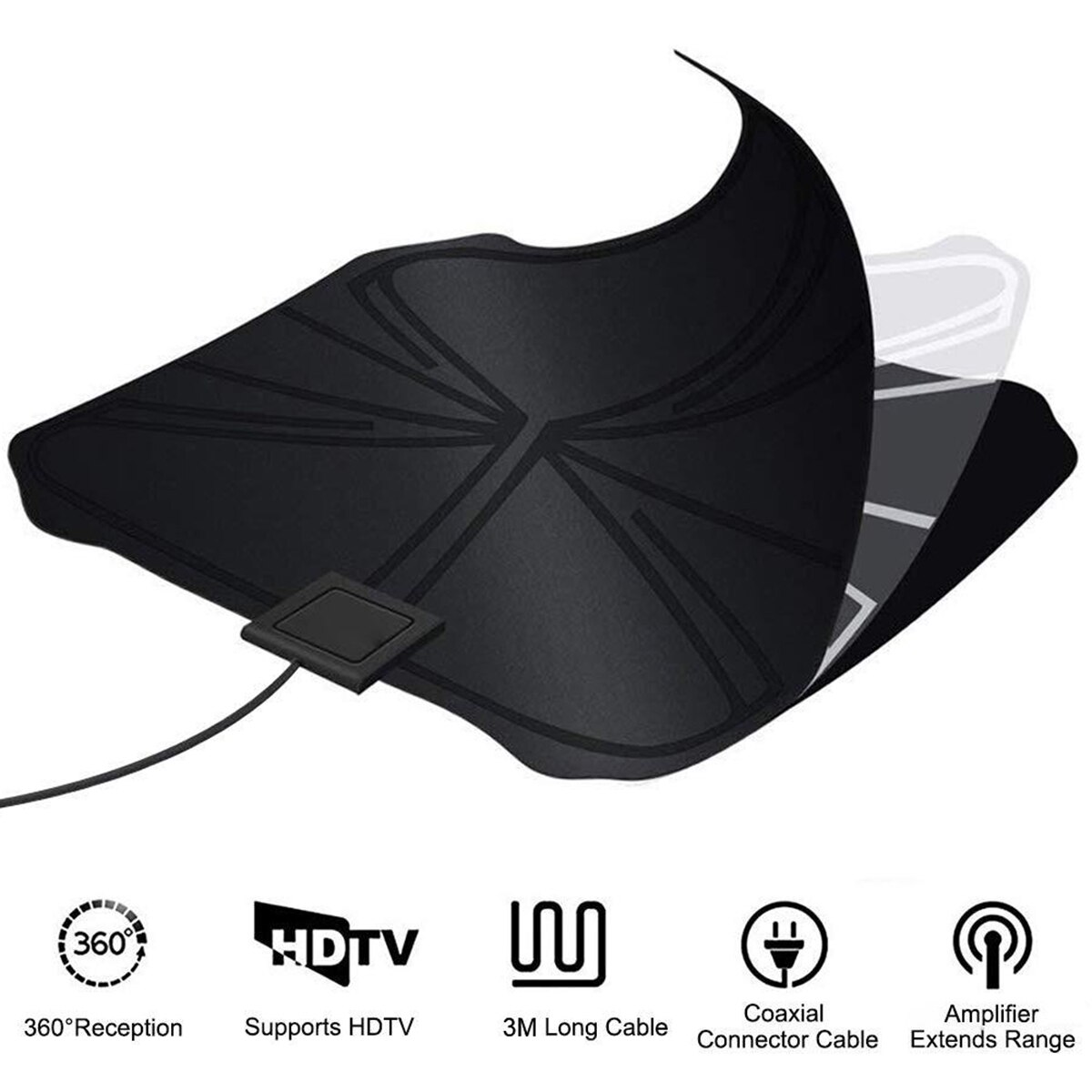4K 25dBi High Gain HDTV STB TV Antenna 1080P With Amplified HD Digital Boost Indoor TV Antennas With 65-100 Miles Range​